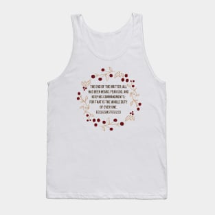 Ecclesiastes12:13 Tank Top